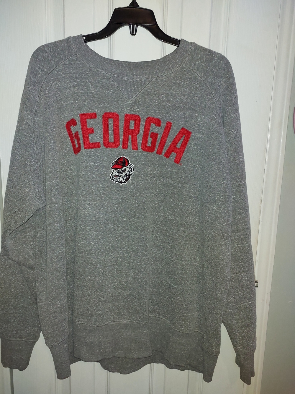 Champion Heather Gray Fleece-Lined Crewneck Sweatshirt XL